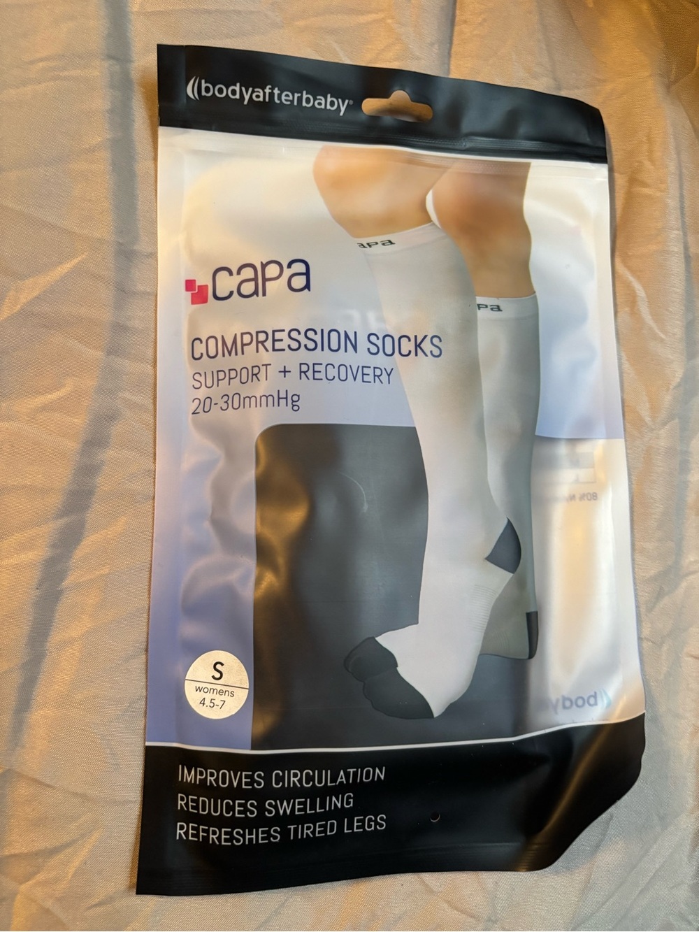 NWT Black Compression Socks - Support & Recovery (20-30mmHg)